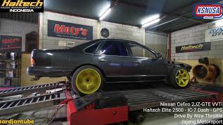 Dyno Tuning Haltech Elite 2500 on Nissan Cefiro A31 Drift Car 2JZ-GTE VVTi - Drive By Wire Throttle