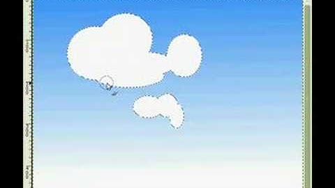 GIMP: Drawing Cartoon Clouds