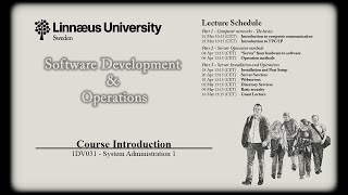 1DV031 - L00 - Course Introduction