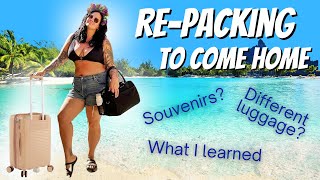Re-packing essentials for a stress-free trip back home | What did I use in Tahiti?