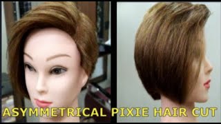 Information asymmetrical pixie 1 !! asymmetrical pixie cut !! asymmetrical pixie cut tutorial !! DANISH HANIF Guide