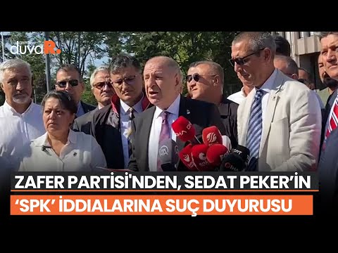 Zafer Partisi'nden, Sedat Peker’in ‘SPK’ iddialarına suç duyurusu