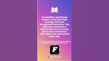 Execution: The Discipline of Getting Things DonebyLarry Bossidy, Ram Charan