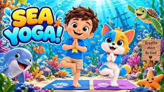 Under the Sea Yoga for Kids 🐬🌊 | Kippy & Zuzu Yoga Adventure screenshot 2