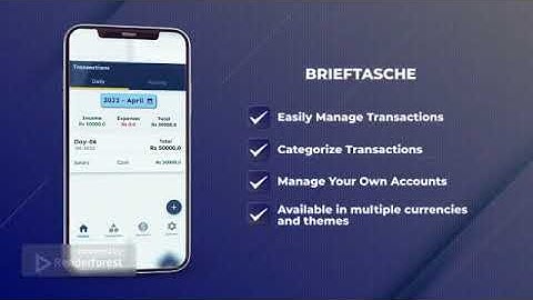 Flutter Budget Manager App - BRIEFTASCHE