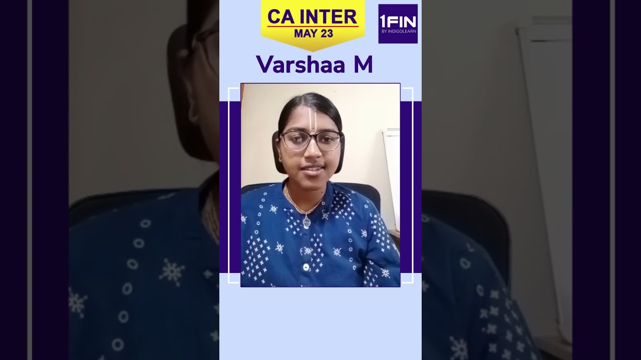 CA Inter May 23 Results | 1FIN's Success Story | 