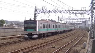 JR常磐線E233系2000番台(マト11編成) 急行唐木田ゆき 狛江通過