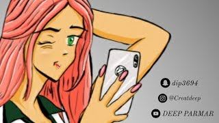 ANIMEGIRL SPEED DRAWING(Digital Drawing No. 22)
