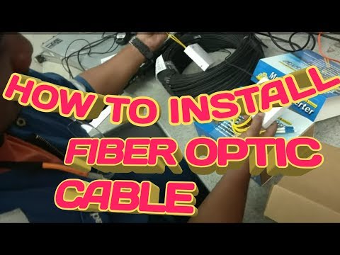HOW TO INSTALL FIBER OPTIC CABLE TO COMPUTER