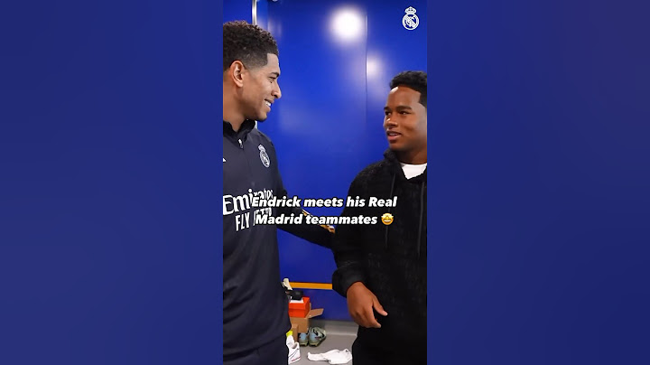 The 17-year-old Brazilian talent Endrick meets his new teammates at Real Madrid 🔥