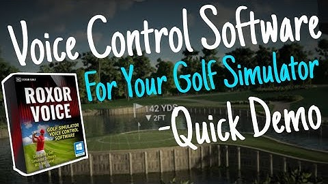 Roxor Voice - Golf Simulator Control Software - Control Everything With Voice Commands - Quick Demo