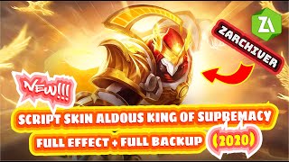 Update Aldous M1 Skin Free | Full Skill Effect + Animation | New Patch | 100% Work | MLBB