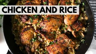 One Pan Chicken & Rice! | Easy Stovetop Method!