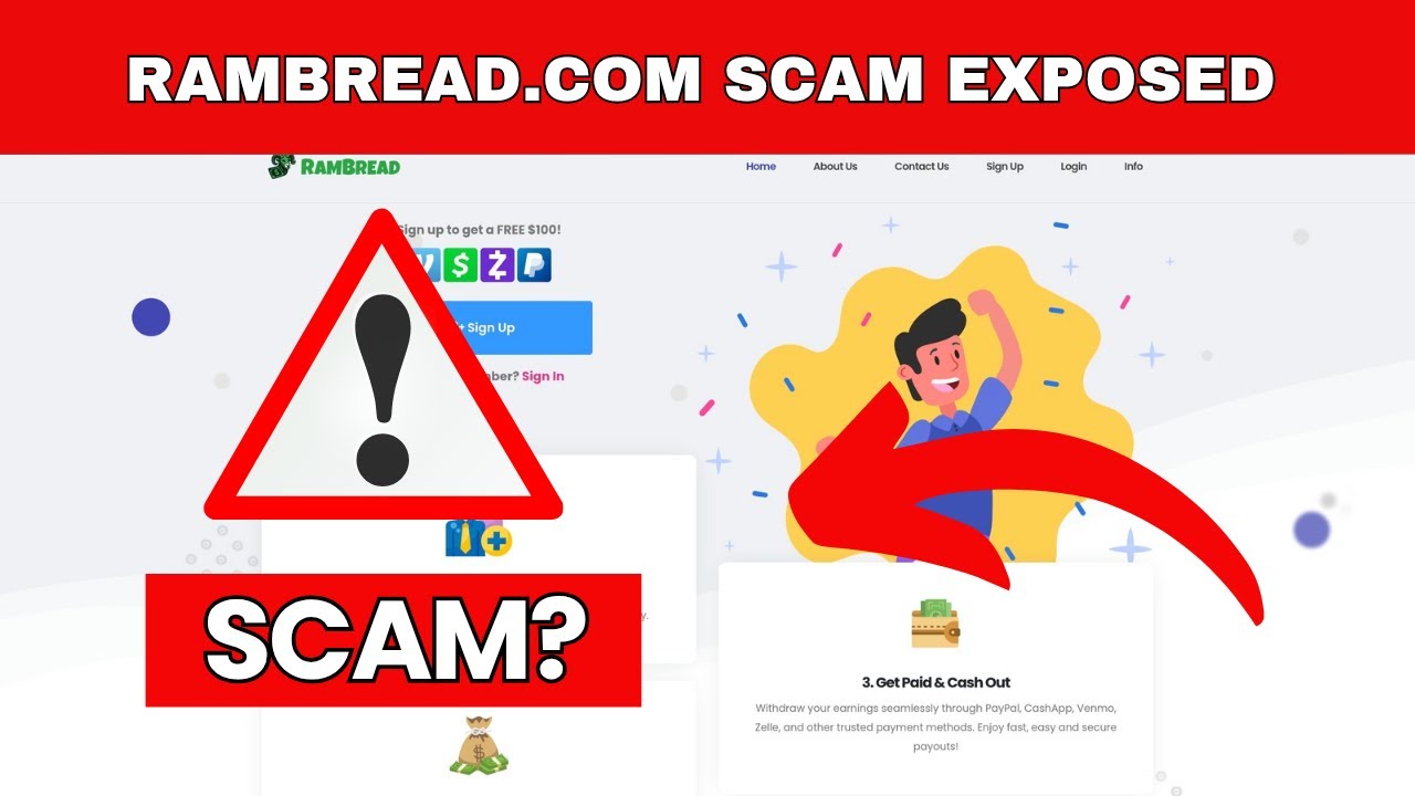 Обзор RamBread.com – РАСКРЫТО мошенничество с бонусом за регистрацию в размере 100 долларов!
