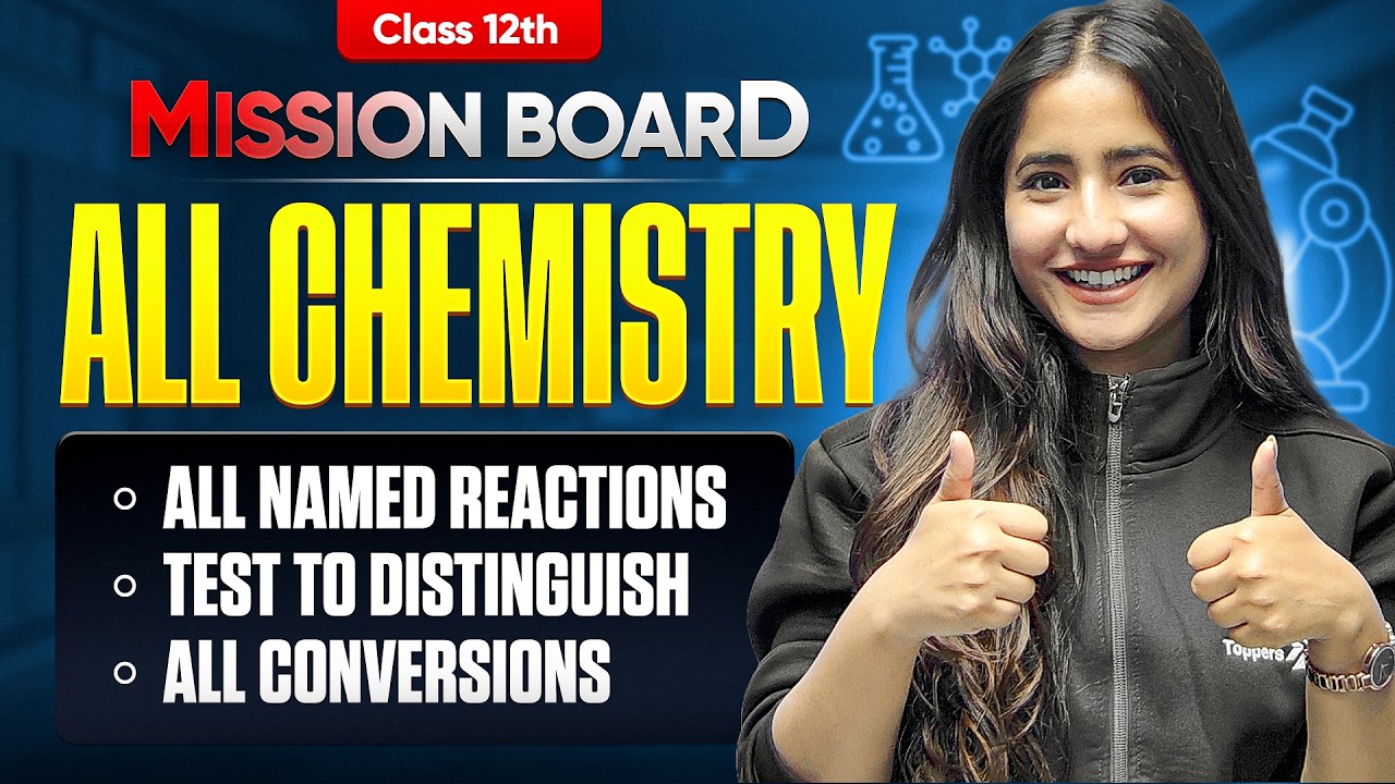 All Named Reactions, Tests to Distinguish and Conversions in Class 12 Organic Chemistry | CBSE 2026