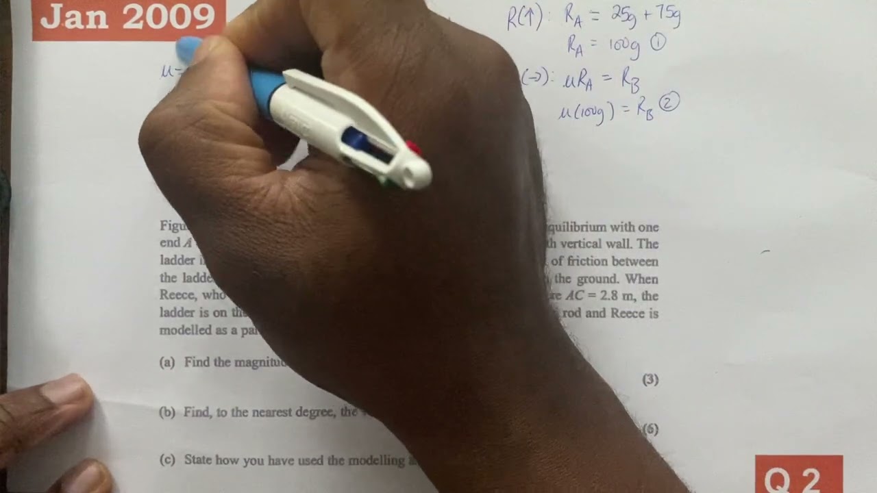 Leaning Ladder Problem Example 2