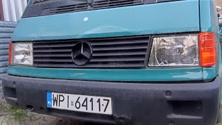 Cold start diesel after 1 month Mercedes MB100 / zimny rozruch