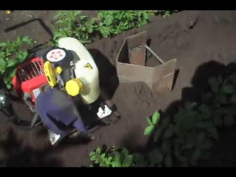 Мототяпка Землячок -использование грунтозацепов и бороздодела при ...