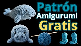 Free Amigurumi Pattern Amazonian Manatee