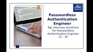 Top 10 Passwordless Authentication Engineer Interview Questions and Answers For 2025 | Part 93