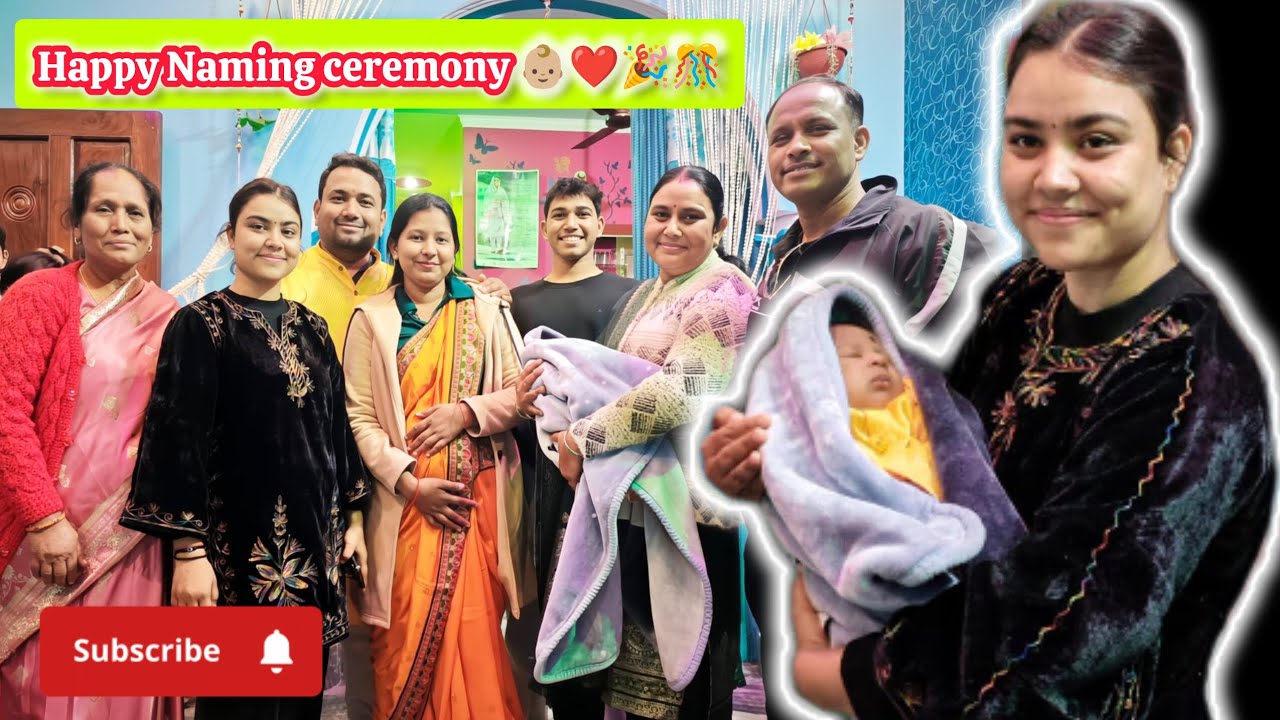 Baby boy Naming ceremony Celebration 👶🏼♥️🎊🎉|| 