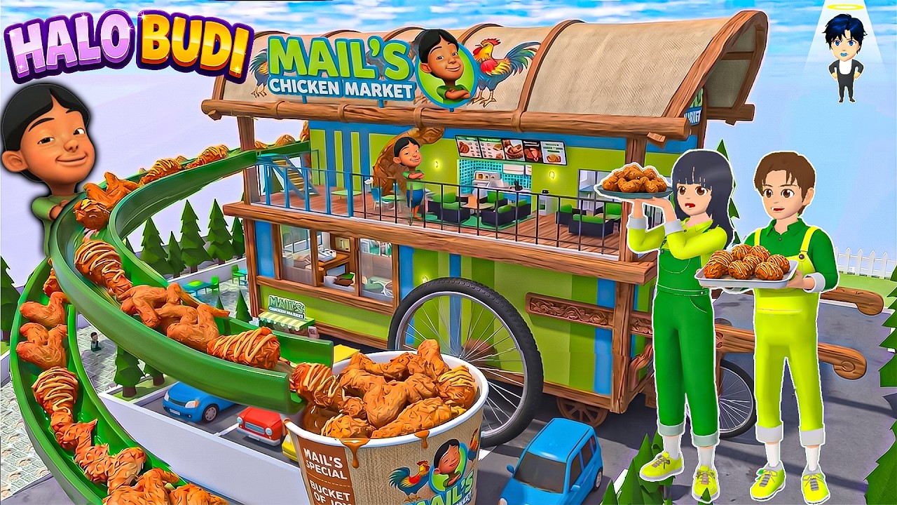 Yuta Mio Ubah Rumah Jadi Markas Gerobak Ayam Mail 🥳 Ada Seluncuran Ayam Goreng