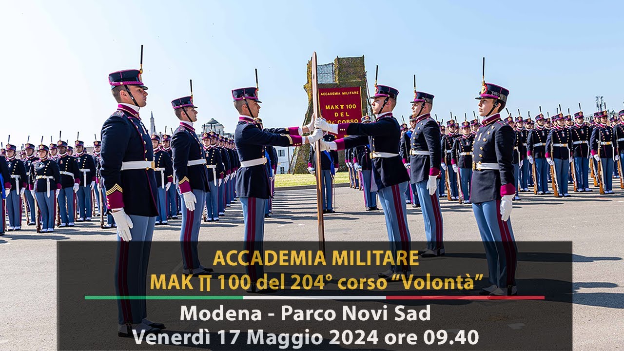 MAKπ100 Allievi Ufficiali del 204° corso “Volontà”.