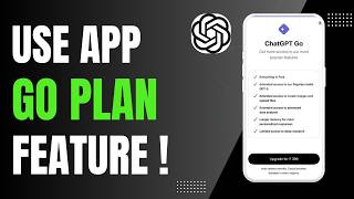 How to Use ChatGPT Go Plan Features 2026 !
