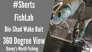 FishLab Bio-Shad Wake Bait in Shad Pattern | 360 Degree View | #Shorts
