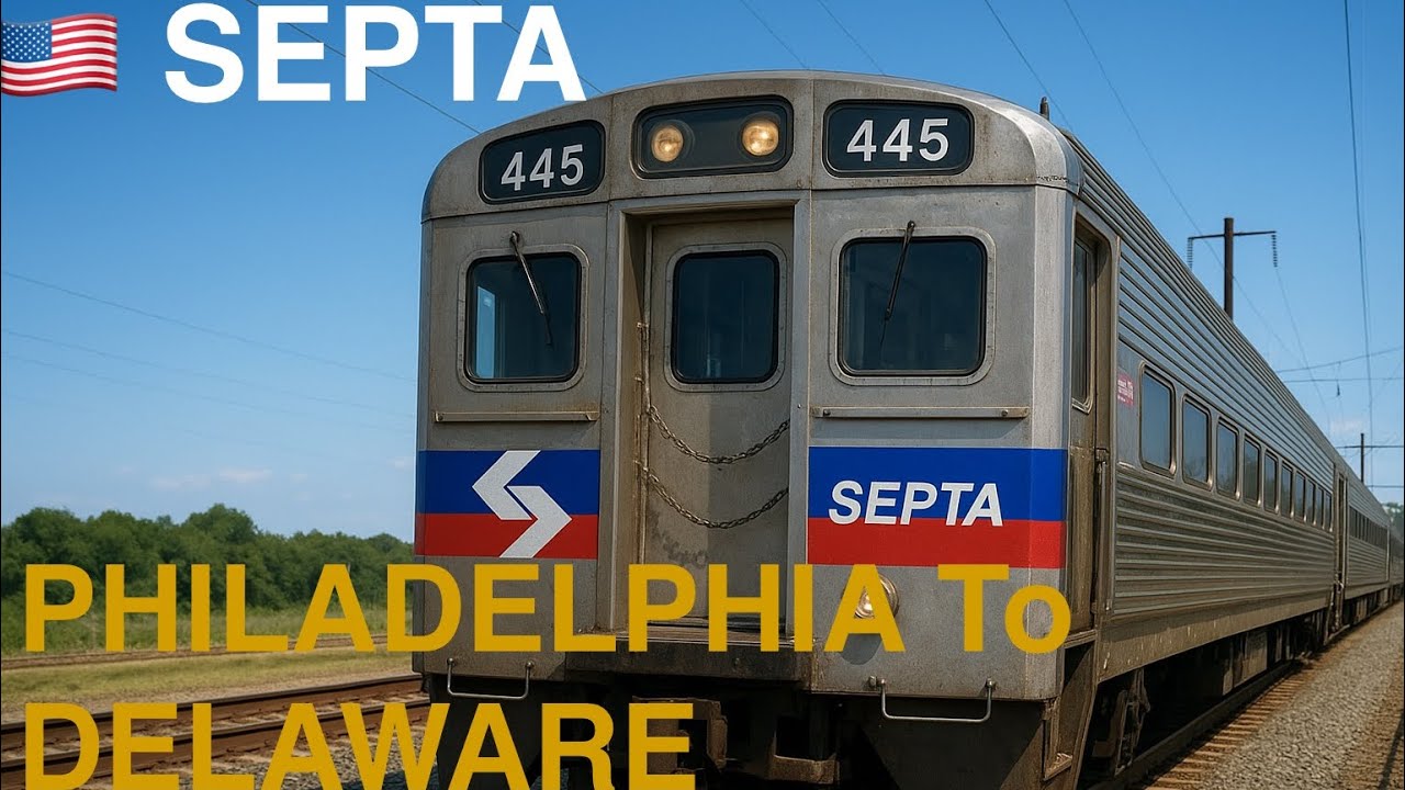 Scenic SEPTA Train Journey from Philadelphia to Delaware | Peaceful Commute Experience 🚆🌆