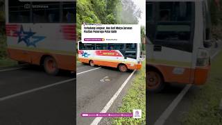 Masih Terhalang Longsor, Bus Sari Mulyo Putar Balik #pacitanku #pacitan