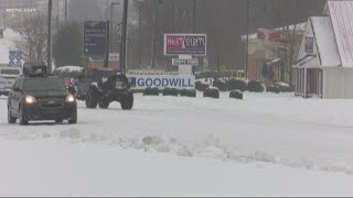 More than a foot of snow falls in Hickory