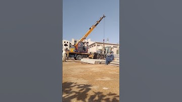 Abc construction precast boundary wall unloading #automobile #construction #civil #trending