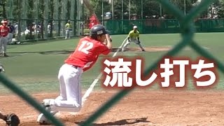 草野球トップクラス・東京ドナルドダックと対決！金城っぽくライト前ヒット