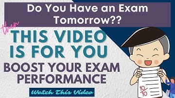 EXAM TIPS | Tips For Test Day | Tips To Boost Your Exam Performance |
