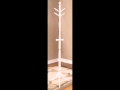 New White Finish Wooden 6 Foot Tall Hat Coat Rack New White Finish Wooden 6 Foot Tall Hat Coat Rack