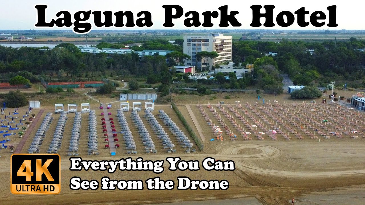 Laguna Park Hotel Bibione Pineda Italy from Drone in 4K