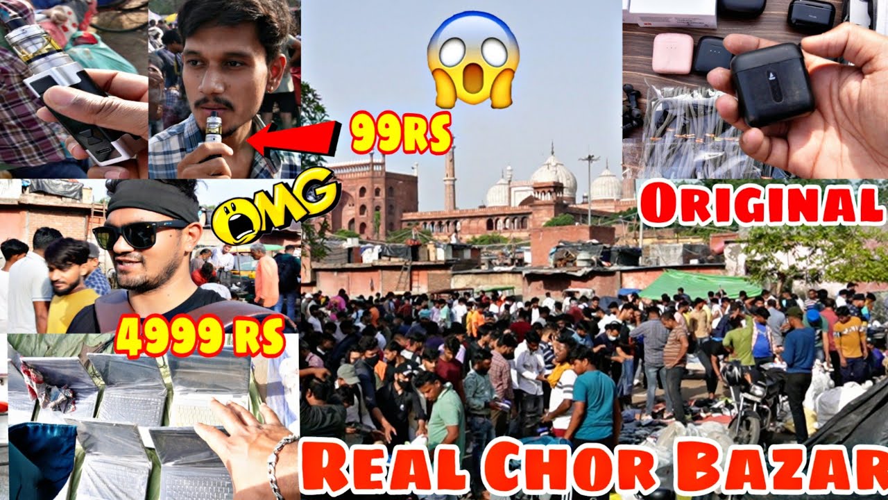 Chor bazar Reality 😱 | Real price ! Jama masjid chor bazar Laptop Phone all electronic items 😍