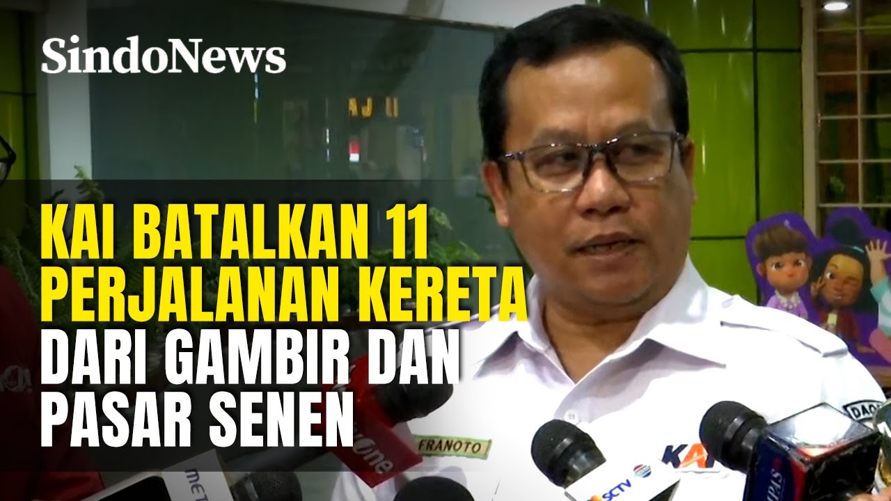 Banjir Pekalongan, KAI Batalkan 11 Perjalanan Kereta dari Gambir dan Pasar Senen  | Sindo Trending