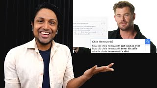 Chris Hemsworth Answers the Web's Most Searched Questions | WIRED REACTION