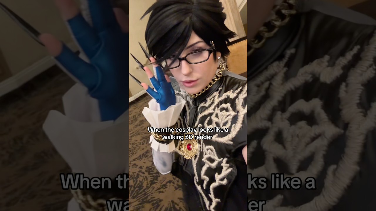 Cosplay or 3D Model ? #wigstyling #cosplay #bayonetta