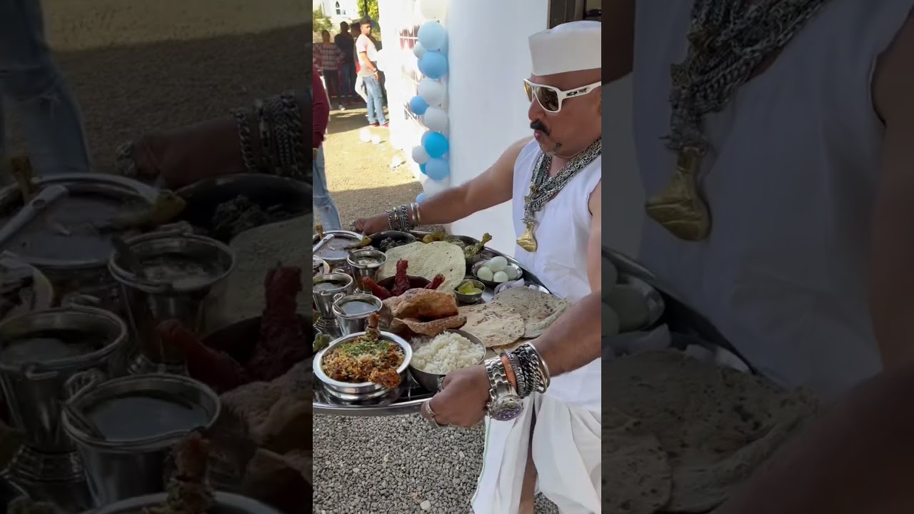 Chicken leg piece thali at Lavang Hotel Nashik