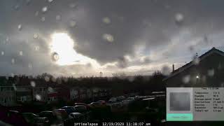 Wishaw, Scotland. 19th December, 2020.  Weather time lapse