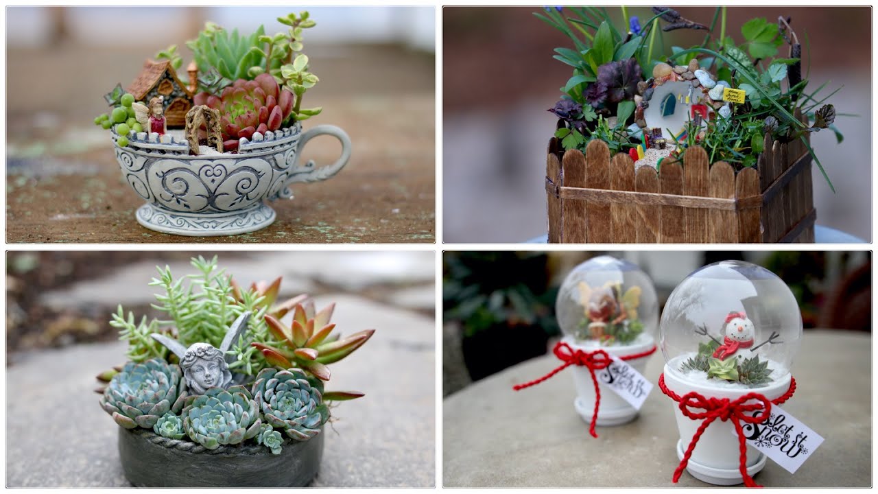 4 Small Fairy Garden Ideas! 🌿🧚‍♀️