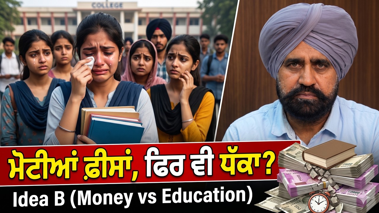 ⁣ਕਾਲਜਾਂ ਦੀ ਲੁੱਟ ਦਾ ਪਰਦਾਫਾਸ਼: ਮੋਟੀਆਂ ਫੀਸਾਂ ਲੈ ਕੇ ਵੀ ਬੱਚਿਆਂ ਦਾ ਭਵਿੱਖ ਖਤਰੇ ਵਿੱਚ!\