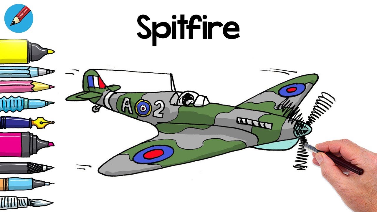 How to draw a Spitfire | Hush-Kit