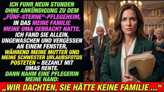 Ich fuhr 9 Stunden zum Pflegeheim – dann flüsterte die Pflegerin: „Sie hat keine Familie“ Ich fuhr 9 Stunden zum Pflegeheim – dann flüsterte die Pflegerin: „Sie hat keine Familie“
