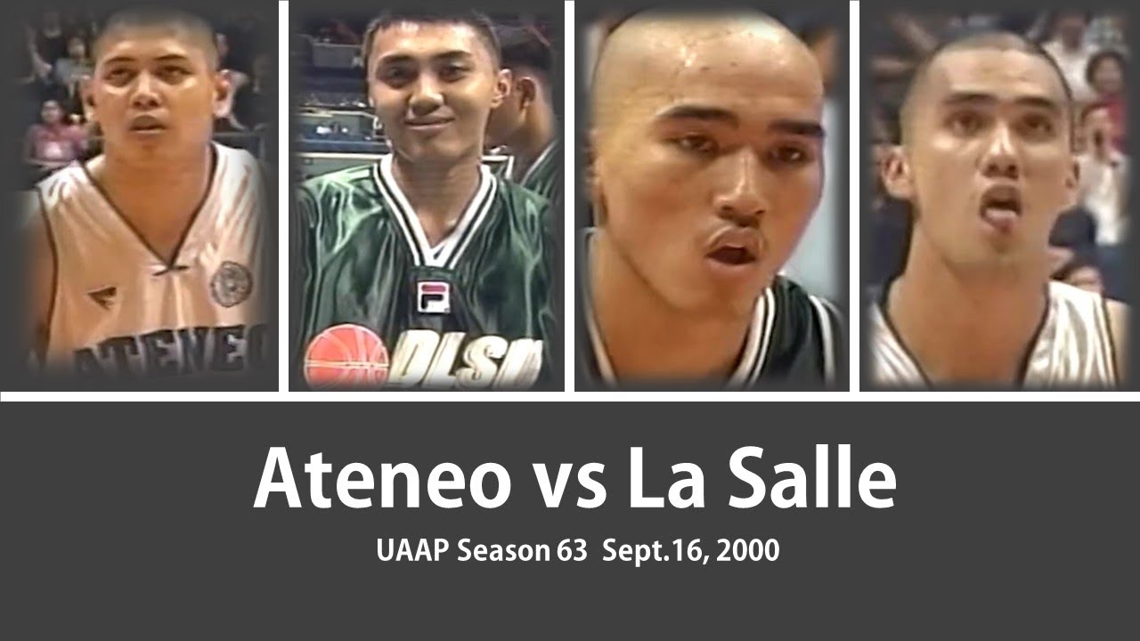 Ateneo vs La Salle Sept 16 2000 Season 63 UAAP - YouTube