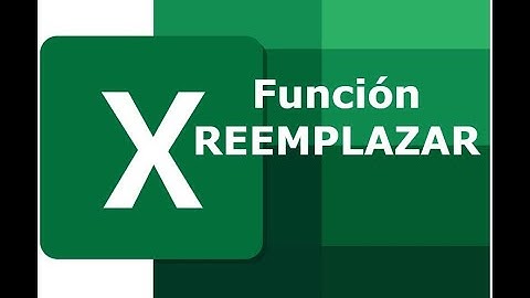 Excel. Píldoras Formativas. Función REEMPLAZAR