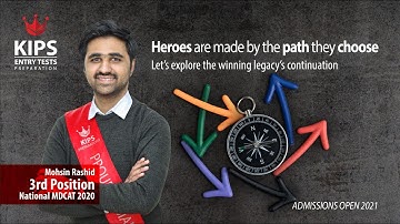 Heroes are made by the path they choose - Mohsin Rashid 3rd Position NMDCAT 2020